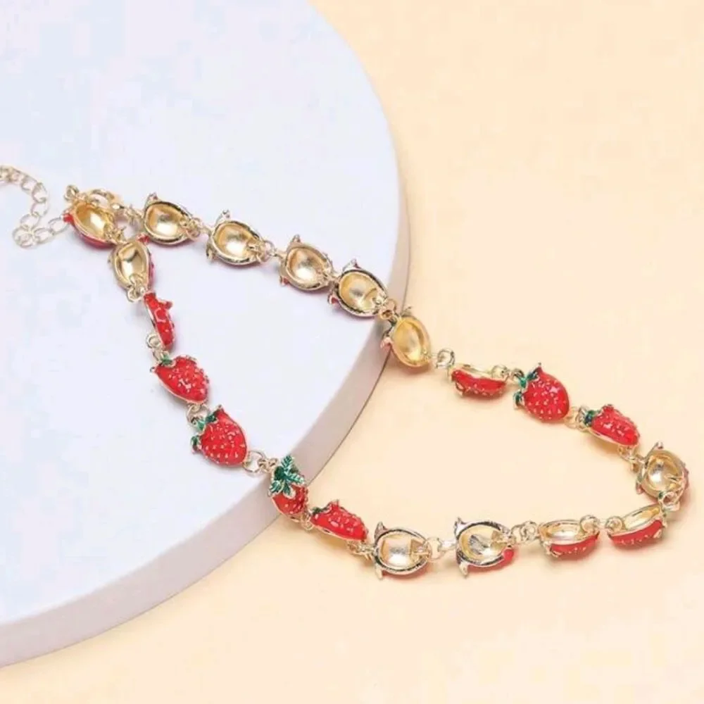 Strawberry Charm Necklace